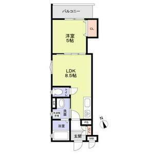 フォレストクリエオーレ上島町壱番館(1LDK/3階)の間取り写真