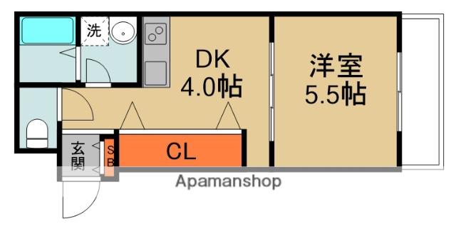 L-BASE藤田町(1DK/3階)の間取り写真