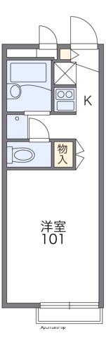 ソレイユ常盤(1K/1階)の間取り写真