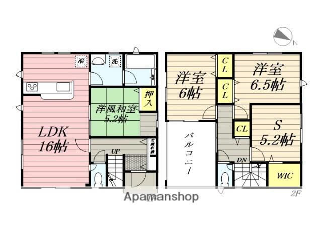京阪電気鉄道京阪線 樟葉駅 バス乗車時間：21分 家具町２丁目バス停で下車 徒歩3分 2階建 築11年(3SLDK)の間取り写真