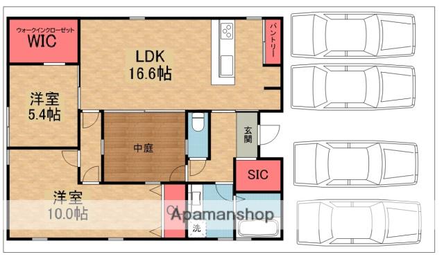 京阪電気鉄道京阪線 樟葉駅 バス乗車時間：12分 広門バス停で下車 徒歩5分 1階建 築1年(2LDK)の間取り写真