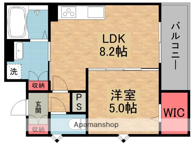 クリエオーレ星田(1LDK/3階)の間取り写真
