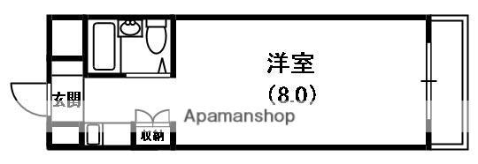 メゾン桃町(ワンルーム/2階)の間取り写真