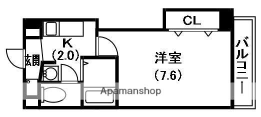 MPLAZA守口東(1K/7階)の間取り写真