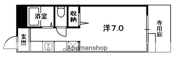 グリーンハイツⅡ番館(1K)の間取り写真