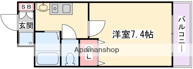 MPLAZA香里壱番館(1K/4階)の間取り写真