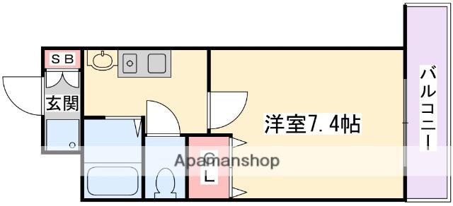 MPLAZA香里壱番館(1K/6階)の間取り写真