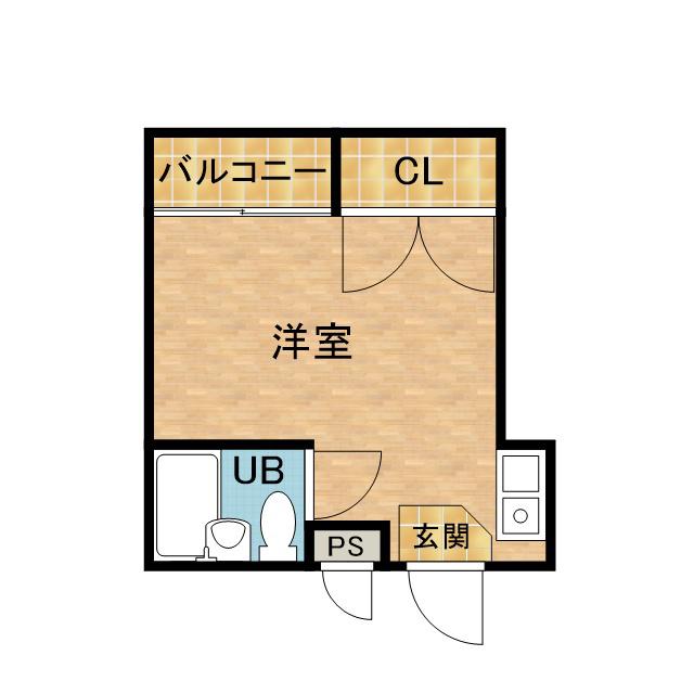 アクティ大和10(ワンルーム/1階)の間取り写真