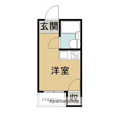 アパートメント寝屋川2(ワンルーム/2階)の間取り写真