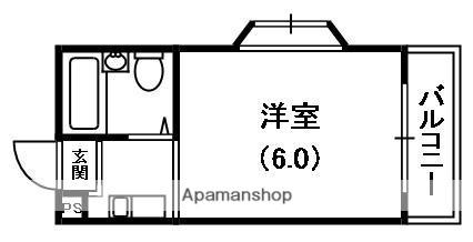 池田マンション(ワンルーム/3階)の間取り写真