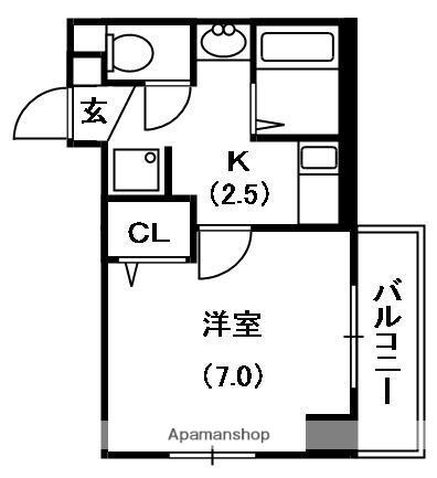 M PLAZA香里参番館(1K/8階)の間取り写真