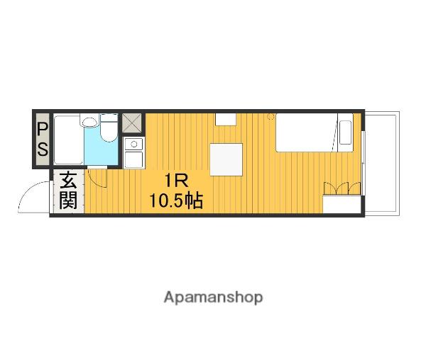 メゾン2番館(ワンルーム/2階)の間取り写真