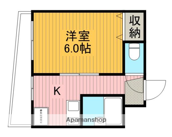 アイボリーマンション(1K/2階)の間取り写真