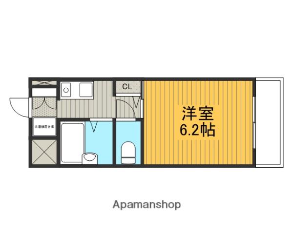 T-HOUSE(1K/3階)の間取り写真