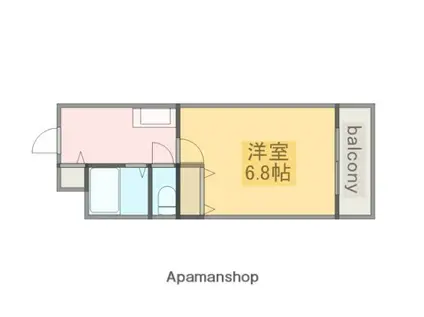 アーバンヨシダⅡ(1K/3階)の間取り写真