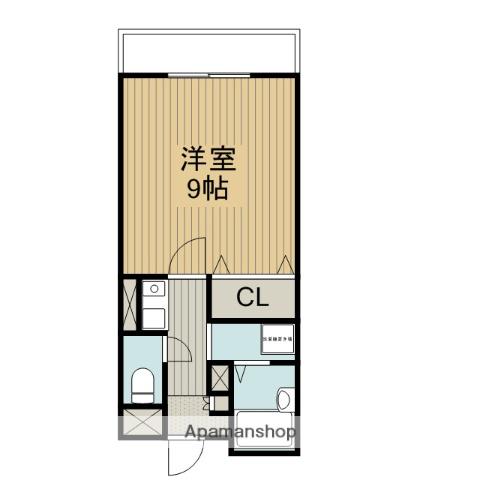 ベルク南野(1K/1階)の間取り写真