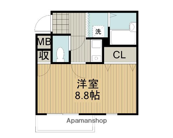 ベルク南野(1K/3階)の間取り写真