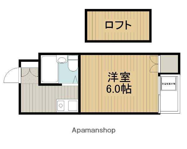 シャルマン中垣内(1K/3階)の間取り写真