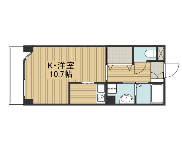 ブリランテ3番館(1K/3階)の間取り写真