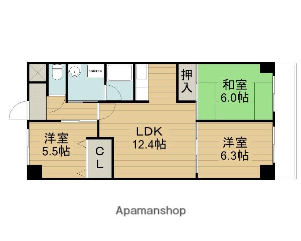 ニュープリーメル(3LDK/8階)の間取り写真