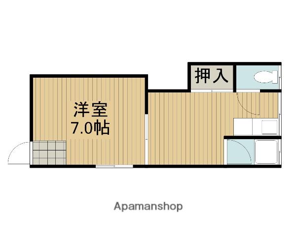 スズランハイツ(1DK/1階)の間取り写真