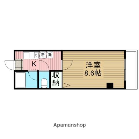 プロスパー野崎(1K/3階)の間取り写真