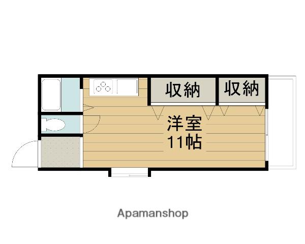 春田マンション(ワンルーム/3階)の間取り写真