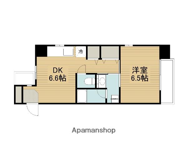 エスパシオ・ヒラソル(1DK/8階)の間取り写真