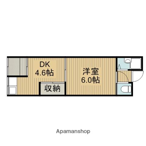 村井文化(1DK)の間取り写真
