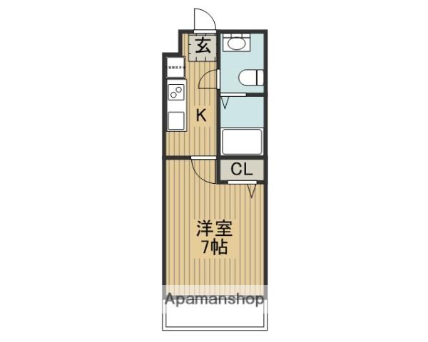 ヴィラナリー楠公マンション(1K/2階)の間取り写真