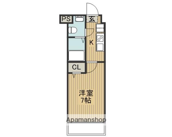ヴィラナリー楠公マンション(1K/1階)の間取り写真