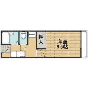 キュービック141(1K/3階)の間取り写真