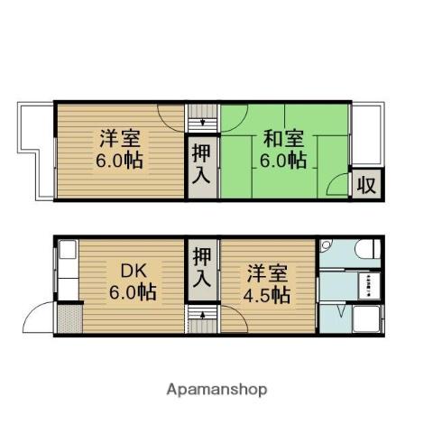 ハルイロテラス灰塚(3DK)の間取り写真