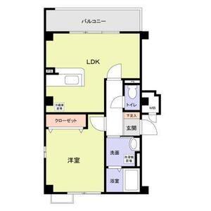 エミーユII(1LDK/3階)の間取り写真