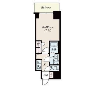 S-RESIDENCE高井田CENTRAL(1K/6階)の間取り写真
