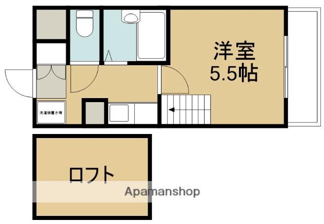 タカトヨハイツ7(1K/1階)の間取り写真