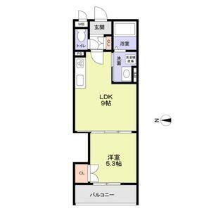 フォレストクリエオーレ朝日町(1LDK/1階)の間取り写真