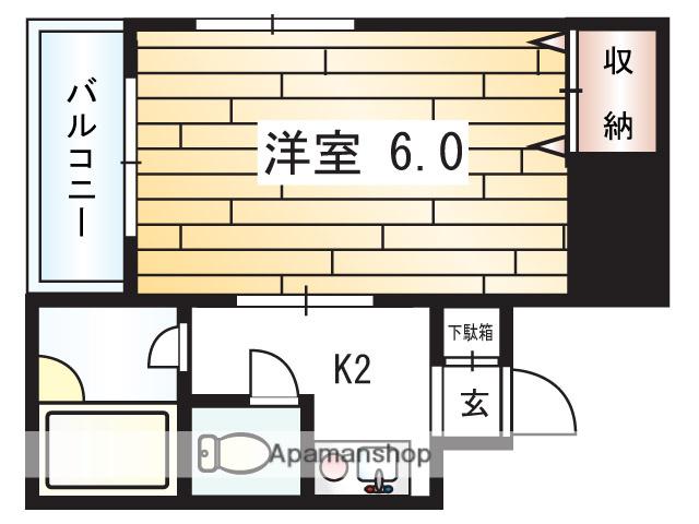 第3ニューライフ栄(1K/3階)の間取り写真