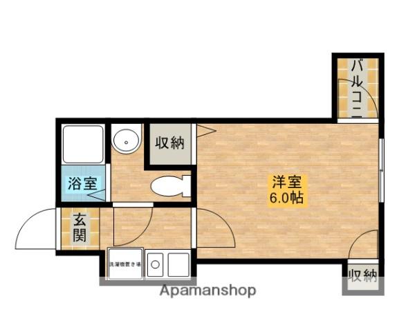 新高ビル(1K/4階)の間取り写真