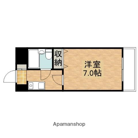 ノルデンハイム豊新(1K/3階)の間取り写真