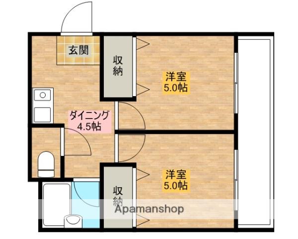 豊新セリオ(2K/3階)の間取り写真