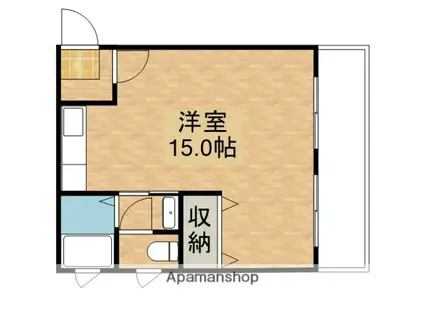 第2和田マンション(ワンルーム/4階)の間取り写真