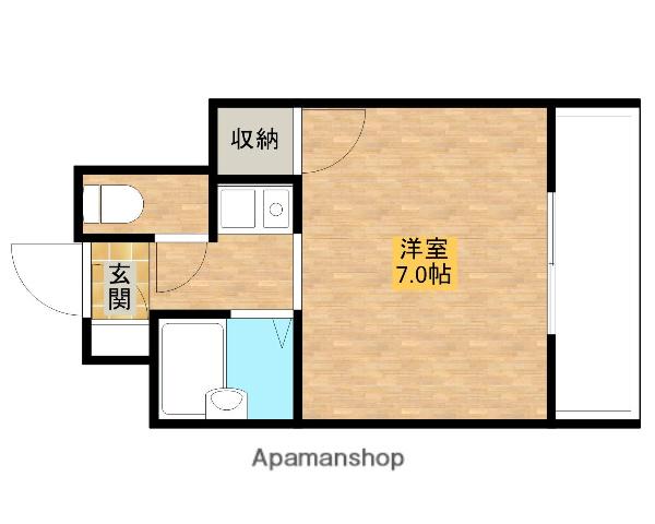 TSエクシード(ワンルーム/3階)の間取り写真