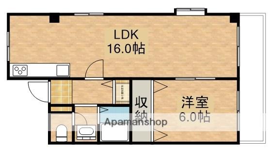 ラフォーレ井上(1LDK/2階)の間取り写真