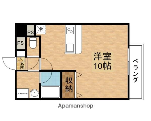 パレス東洋豊里2号館(ワンルーム/6階)の間取り写真