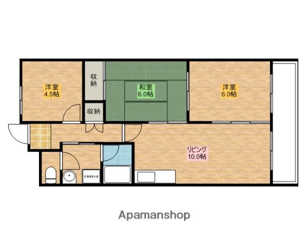 クレール辻堂(3LDK/7階)の間取り写真