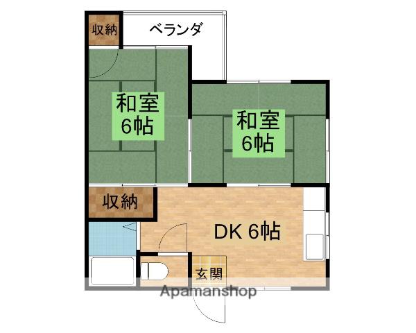 東和マンション(2DK/3階)の間取り写真