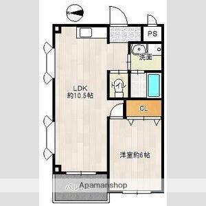 レクシア上新庄(1LDK/5階)の間取り写真