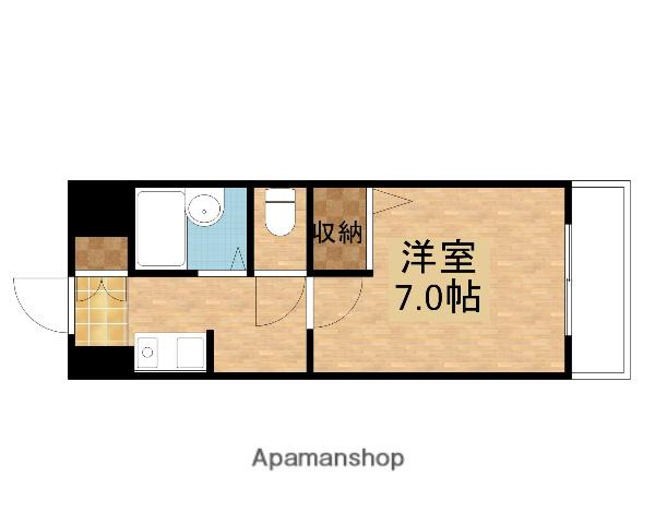 ノルデンハイム相川(1K/2階)の間取り写真