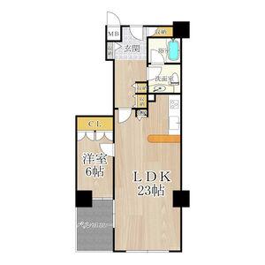 ザ・グランドビュー・オオサカ(1LDK/11階)の間取り写真